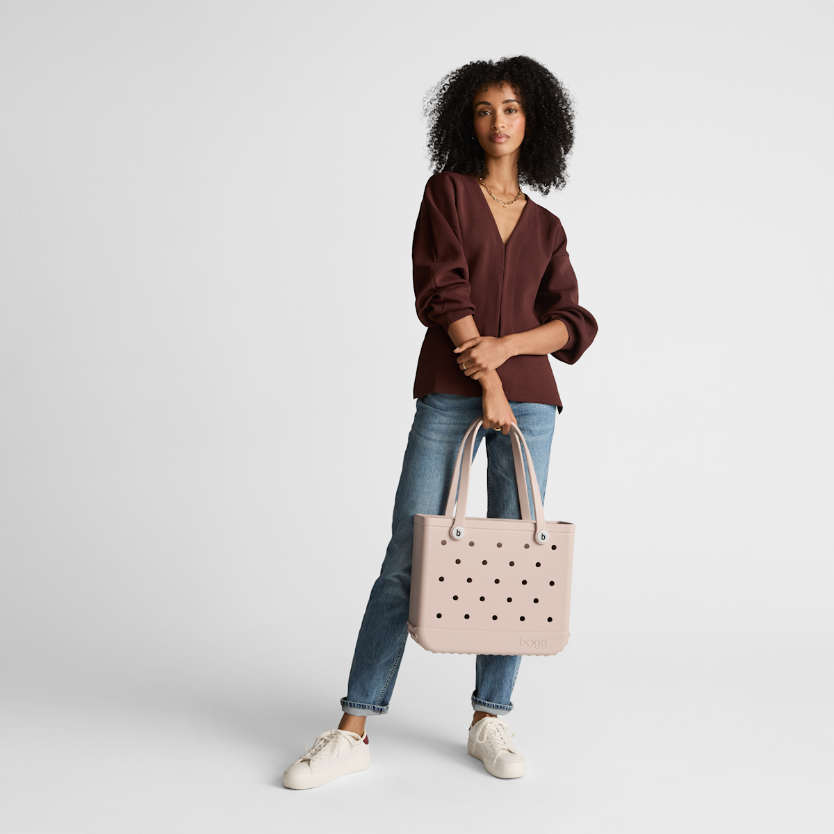 Baby Bogg Bag - Checkered Coconut/Mushroom